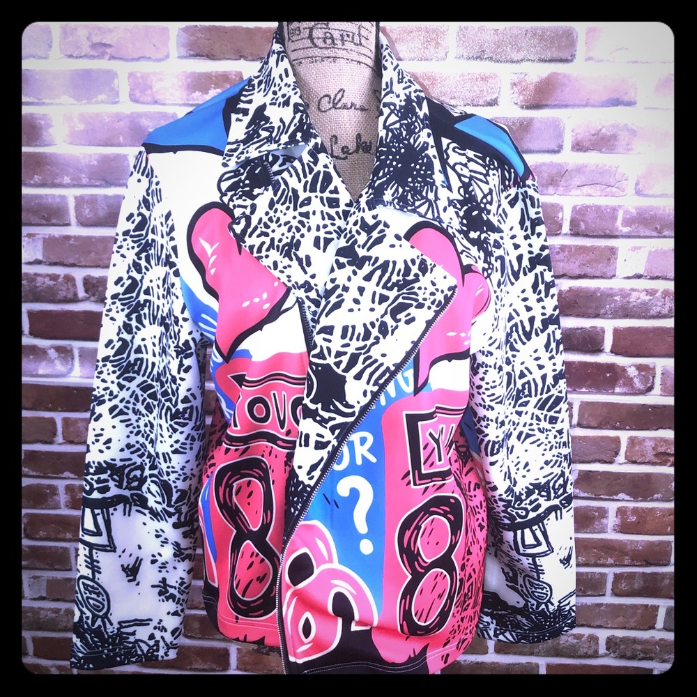 SOLD-Multi colored jacket - Picture 1 of 7